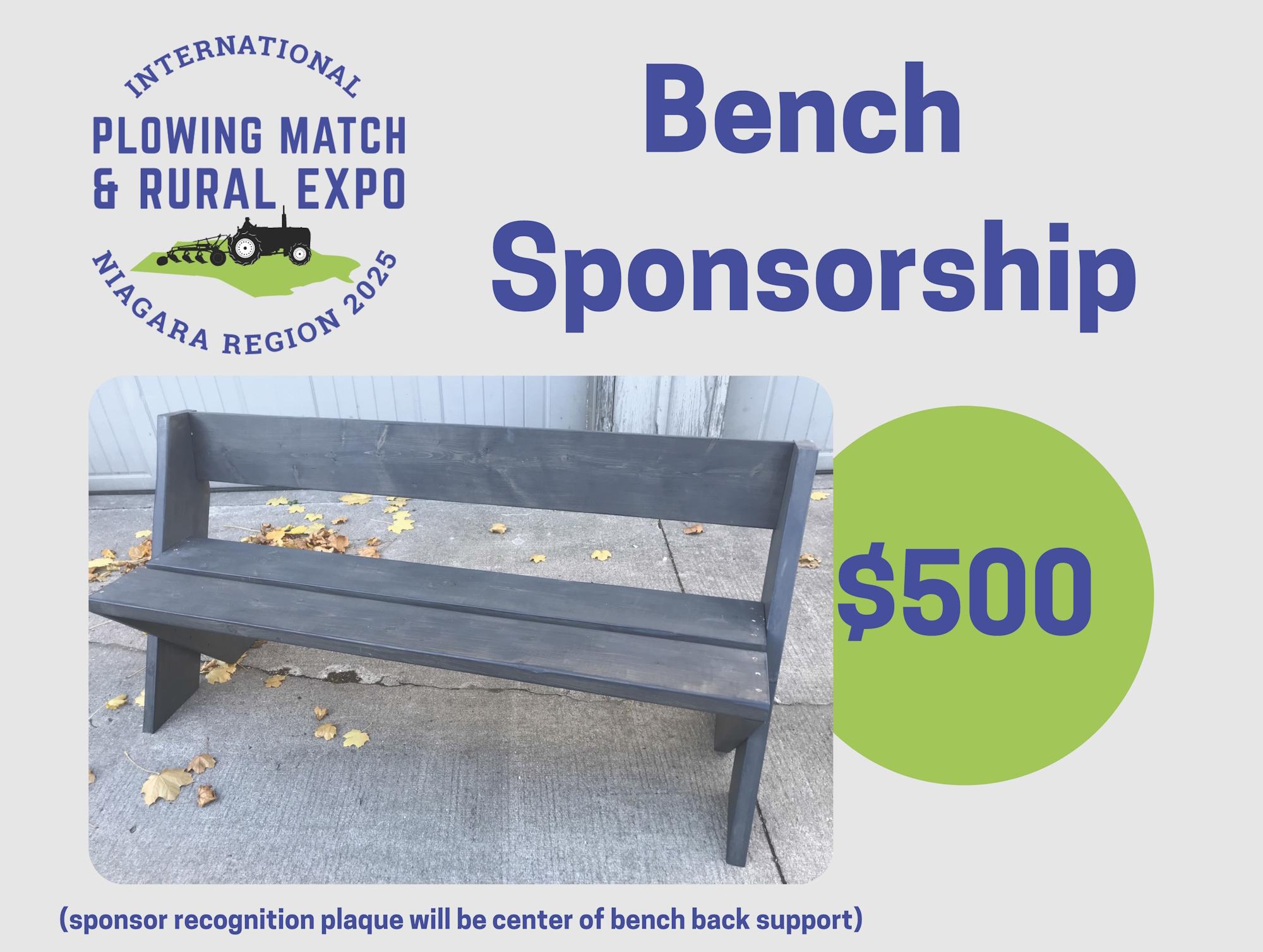 2025 Bench Sponsorship – image